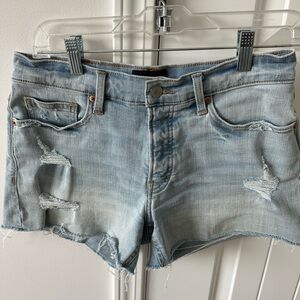 Lucky Brand Blue Jean Shorts Distressed Cut-Off